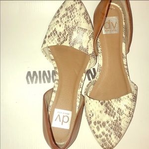 Dolce Vita Snakeskin Flats